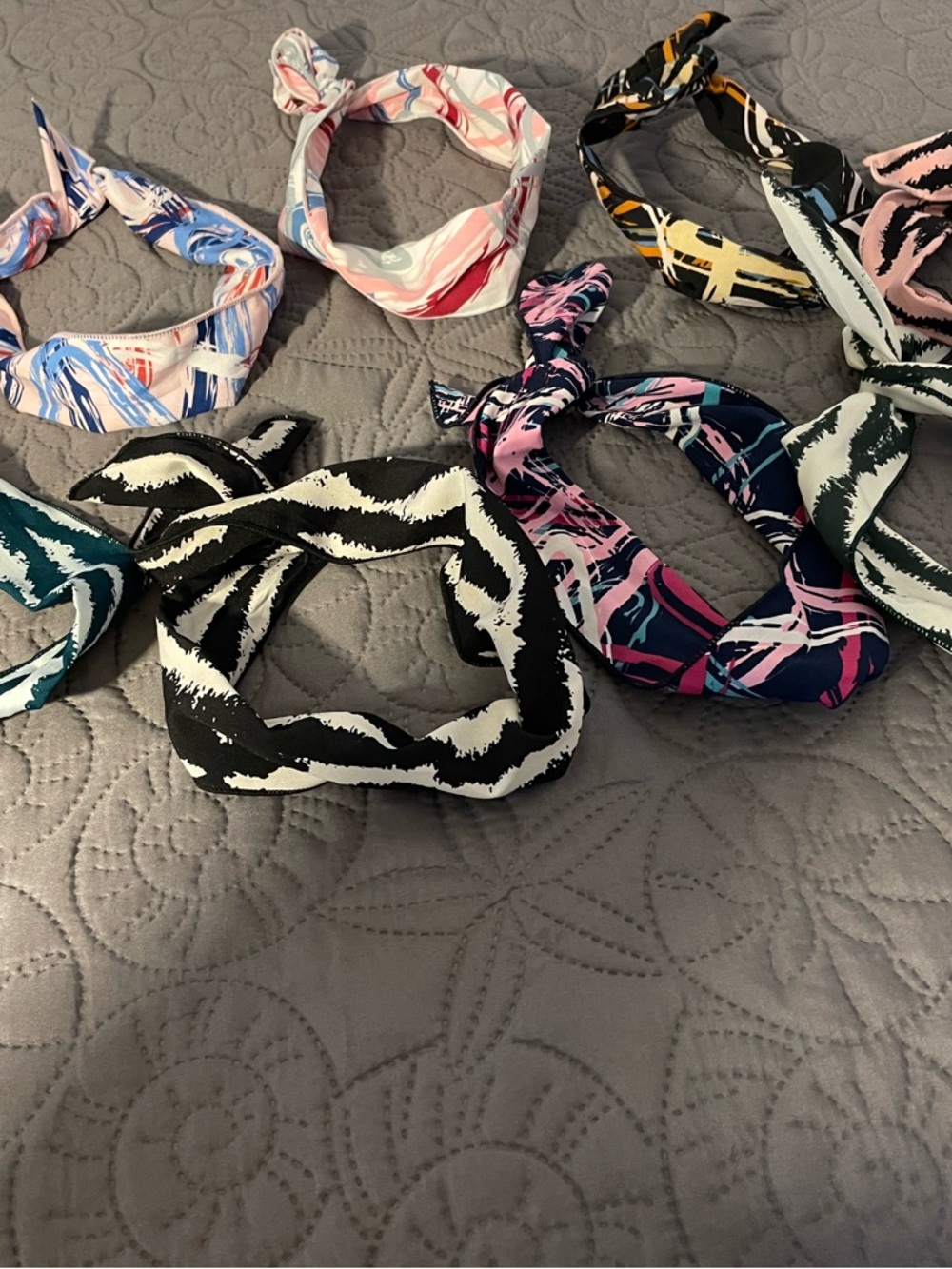 Set of Patterned Knot Headbands - Multicolor